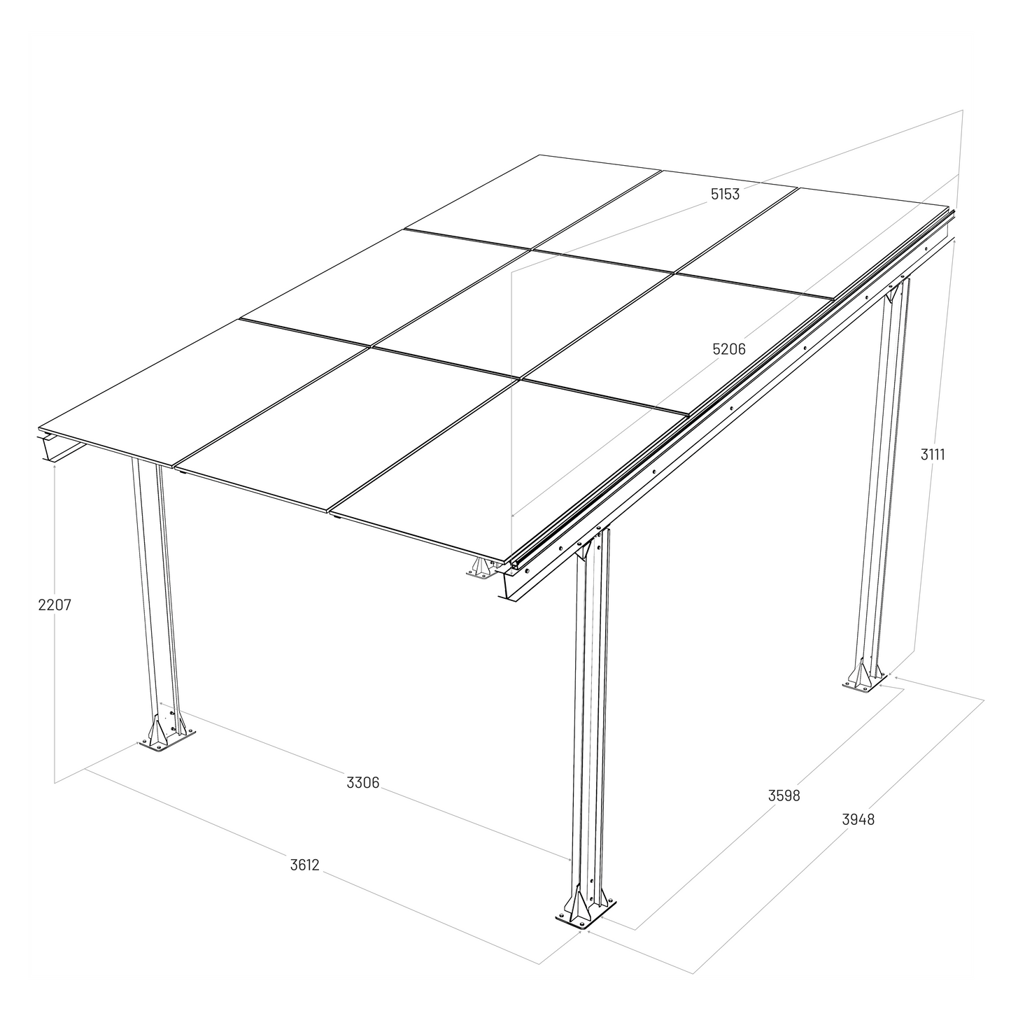 Carport E1 - Economic Series