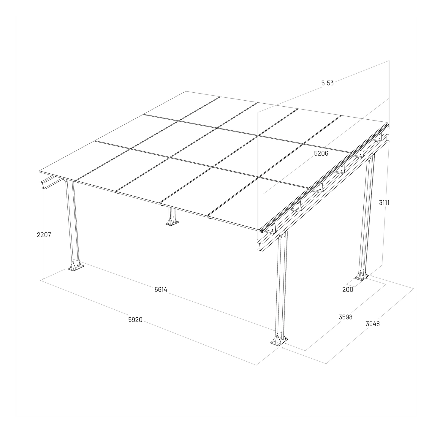 Carport E1 - Economic Series