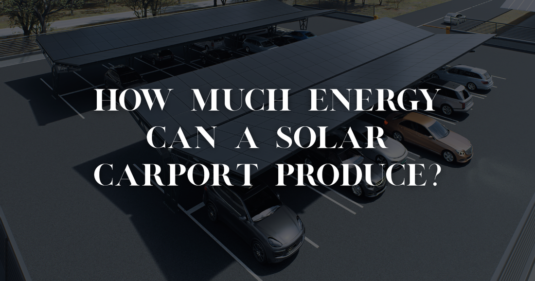 Graph showing solar carport energy production across Europe with icons for homes and EVs